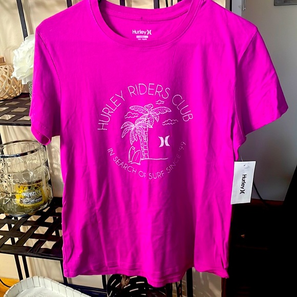 Hurley t-shirt, small, pink - Picture 1 of 4